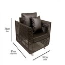 Ver imagem 4 de Jogo de Sofá e Poltronas Malibu com Mesa em Alumínio Tabaco