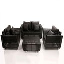 Ver imagem 1 de Jogo de Sofá e Poltronas Malibu com Mesa em Alumínio Tabaco