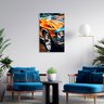 Quadro Decorativo Carro Opala Colorido Corrida Rodas Sala:carro - 6