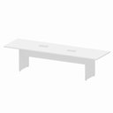Ver imagem 2 de Mesa de Reunião 300cm X 90cm com Tampo Bipartido e 2 Caixas para Tomadas F5 Office Cor:branco