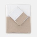 Ver imagem 1 de Jogo de Cama Lino Camel Solteiro Blue Gardenia