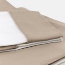 Ver imagem 3 de Jogo de Cama Lino Camel Solteiro Blue Gardenia
