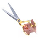 Ver imagem 1 de Tesoura Alfaiate Profissional Costura Tecido Aço Inox Grande 9,5 Pol - 24 Cm