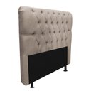 Ver imagem 4 de Kit Cabeceira + Calçadeira Baú Capitonê Livia 90cm Solteiro para Cama Box Suede Bege - Gat Magazine