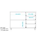 Ver imagem 4 de Rack em Mdp 1 Prateleira 4 Gavetas e 4 Pés com Rodízio Brv Móveis