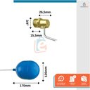 Ver imagem 3 de Torneira de Boia Zamac Reforçado Balão Plástico Garden 3/4