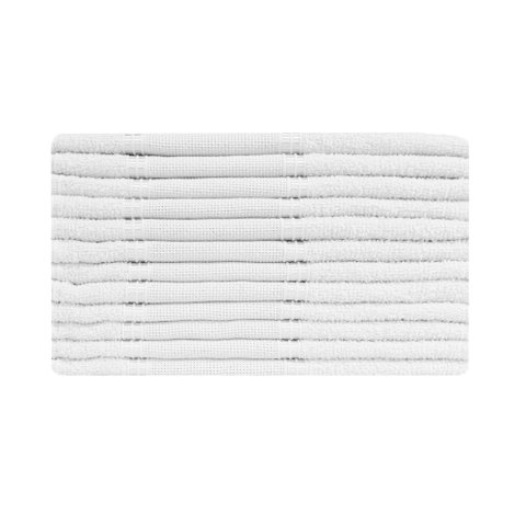 Kit 12 Toalhas Lavabo Rekint Perfeito Estilo Branco