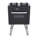 Ver imagem 1 de Fogão a Gás Mini Cook 2 Bocas com Forno Preto - Venax