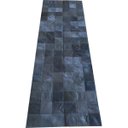 Ver imagem 1 de Tapete de couro cinza tingido 0,60x1,80 sem bordas pç 10x10