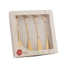 Ver imagem 7 de Conjunto 4 Espátulas Aço Inox Leaves Dourado - Bon Gourmet