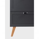 Ver imagem 7 de Gabinete para Banheiro com Cuba 60cm Retro Mdf Grafite Milano - On Móveis