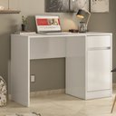 Ver imagem 2 de Escrivaninha Mesa p/ Computador Alaska c/ Gaveta Branco Home Office Escritório - Bela Móveis