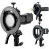 Suporte Flash Adaptador Bowens Godox S2 para V1 Ad200 Ml60 - 4