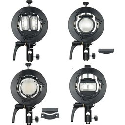 Suporte Flash Adaptador Bowens Godox S2 para V1 Ad200 Ml60 - 3