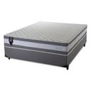 Ver mais imagens de Conjunto Cama Box Casal c/ Molas Ensacadas Alpine Cinza 138x188x65
