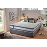 Conjunto Cama Box Casal c/ Molas Ensacadas Alpine Cinza 138x188x65  - 2