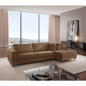 Sofá Cronos 03 Metros Chaise Lado Direito Meu Sofá Online