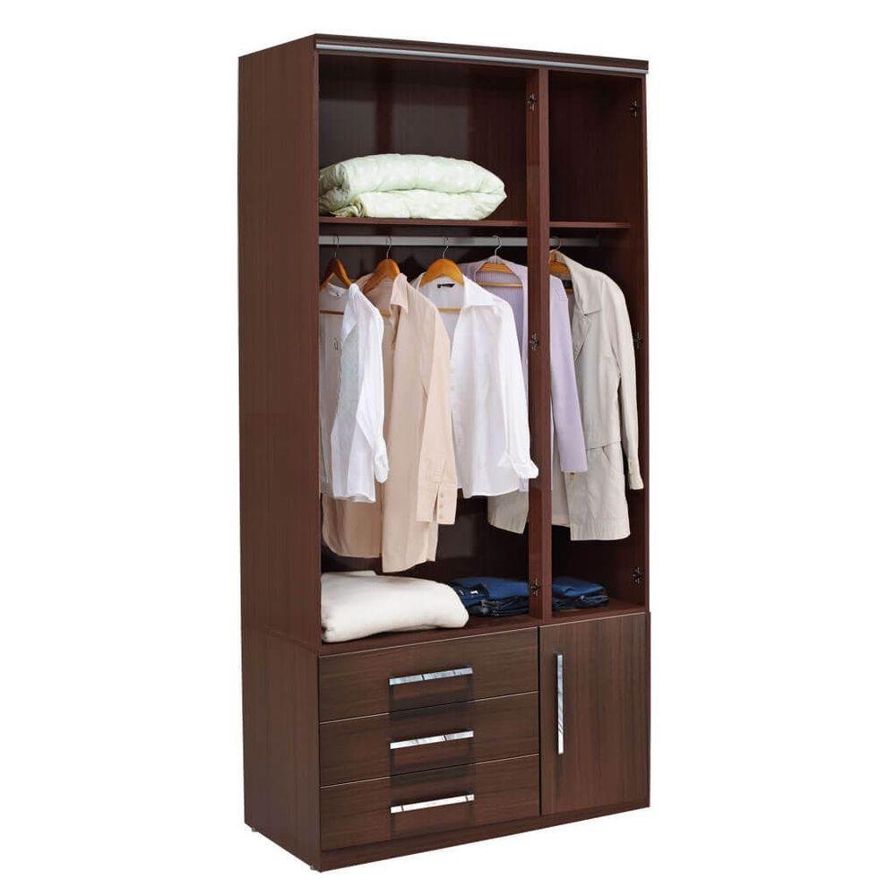 Guarda-roupa 3 Portas com Sapateira 1307 Ilan San Remo - 4