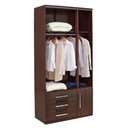 Ver imagem 4 de Guarda-roupa 3 Portas com Sapateira 1307 Ilan San Remo