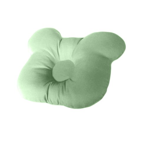 Travesseiro Para Bebê Com Cabeça Amassada - Verde claro