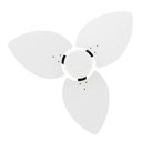 Ver imagem 4 de Ventilador de Teto Natuvent Dahlia No Light 3 Pás Madeira Branco 127v