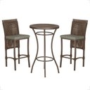 Ver imagem 1 de Mesa Bistrô e 2 Banquetas Roma Marrom Corda Náutica Estofado 8 Trama Original