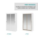 Ver imagem 6 de Guarda-roupa Casal Nero 2 Portas de Correr de Espelhos 2 Gavetas Carraro