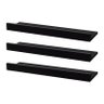 Kit 3 Prateleiras Porta Quadros 60 X 10cm Preta Suporte Invisível - 1