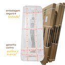 Ver imagem 6 de Espelho Grande com Moldura Couro 3cm de Chão Corpo Inteiro 110x60cm - Mod. Tetris Caramelo