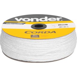 Corda Multifil Trançada 6mm X 165m Branca Carretel Vonder - 2