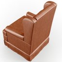 Ver imagem 7 de Poltrona De Amamentação Com Balanço e Puff P02 Capitonê Couríssimo Camel - Lyam Decor