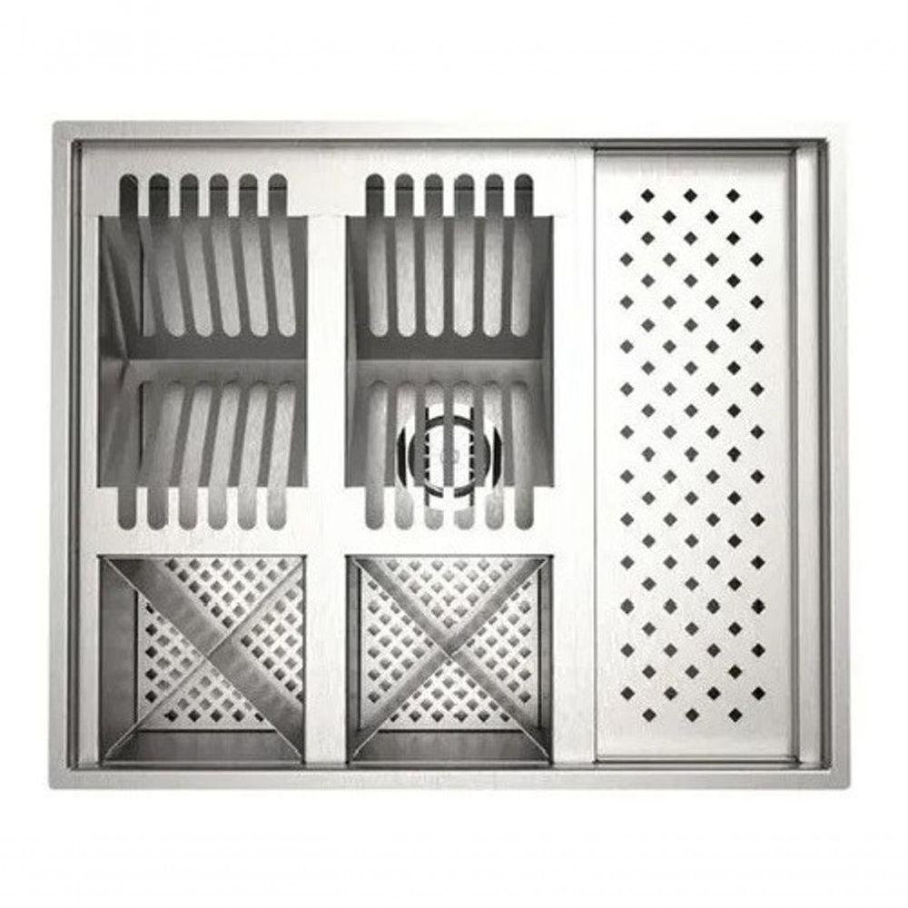 Calha Quadrada de Inox Inox Pia Cozinha Gourmet - 2