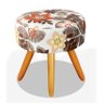 Puf, Puff Para Sala Pé Palito Flores/floral 50 Cm Altura - 3