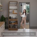 Ver imagem 5 de Kit Balcão + Cristaleira 70cm Rustic/crema Agata Madesa 01