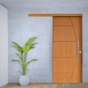 Ver imagem 2 de Porta de Correr Belissima 6 Trilho Embutir Pux. Tubolar Cromado 92 X 2.10 Lado Esquerdo – Hale