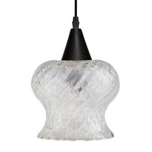 Lustre Pendente Taschibra Aisha Boreal E27 Transparente Bivolt Preto