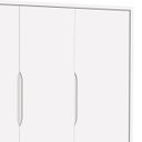 Ver imagem 4 de Guarda-Roupa Retrô 3 Portas Classic New Fosco com Natural - Reller