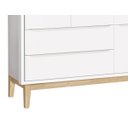 Ver imagem 3 de Guarda-Roupa Retrô 3 Portas Classic New Fosco com Natural - Reller