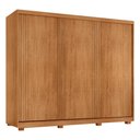 Ver imagem 2 de Guarda-Roupa Casal 100% MDF com 3 Portas de Correr e Pés 182cm Multimóveis CR35532 Madeirado