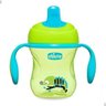 Copo de Bebê Training com Alça Verde 200ml C/ Tampa Chicco Copo Training Verde - Camaleão - 1