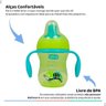 Copo de Bebê Training com Alça Verde 200ml C/ Tampa Chicco Copo Training Verde - Camaleão - 2