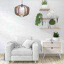 Ver imagem 3 de Luminária Teto Tipo Pendente em Mdf - Completa