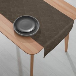 1 Caminho Trilho Mesa Impermeável PVC Kori Bege 42x140 - 4