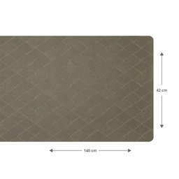 1 Caminho Trilho Mesa Impermeável PVC Kori Bege 42x140 - 5