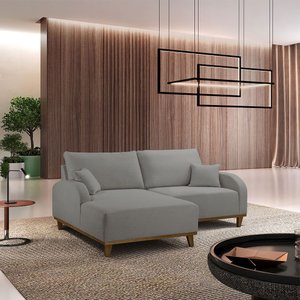 Sofá Albano Linho 185cm Chaise Lado Esquerdo Meu Sofá Online