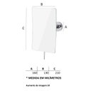 Ver imagem 5 de Espelho AE-L 6 - Retangular - E6530 - Cromado