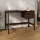 Ver imagem 2 de Escrivaninha de Madeira 2 Gavetas Office 110 Cm Cor Imbuia Marlo Idimex