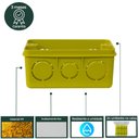 Ver imagem 7 de Caixa de Luz Embutir 4x2 Amarela Pacote com 24 UN AZN - Amarela