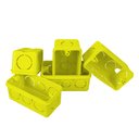 Ver imagem 3 de Caixa de Luz Embutir 4x2 Amarela Pacote com 24 UN AZN - Amarela