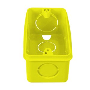 Caixa de Luz Embutir 4x2 Amarela Pacote com 24 UN AZN - Amarela